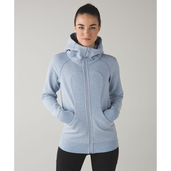 Sold Lululemon Scuba Hoodie Women’s Size 6 In Heathered Lullaby/baby Blue - Picture 7 of 13